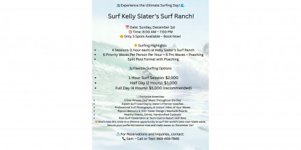 Ks Wave Ranch Surf the KS Surf Ranch in Lemoore! - South Bay Legends